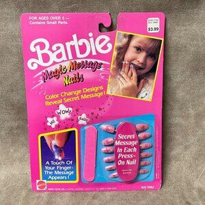 Vintage 1988 Arco Mattel Barbie Color Change Press On Nails